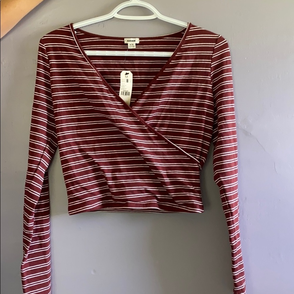 Long sleeve crop top
